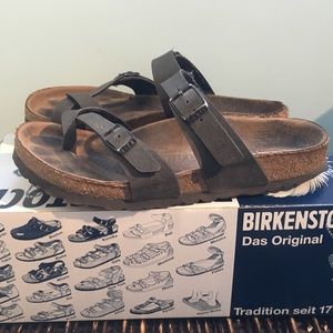 Vegan Dark Grey Birkenstock sandals